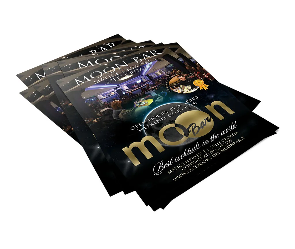 Moon bar flyer